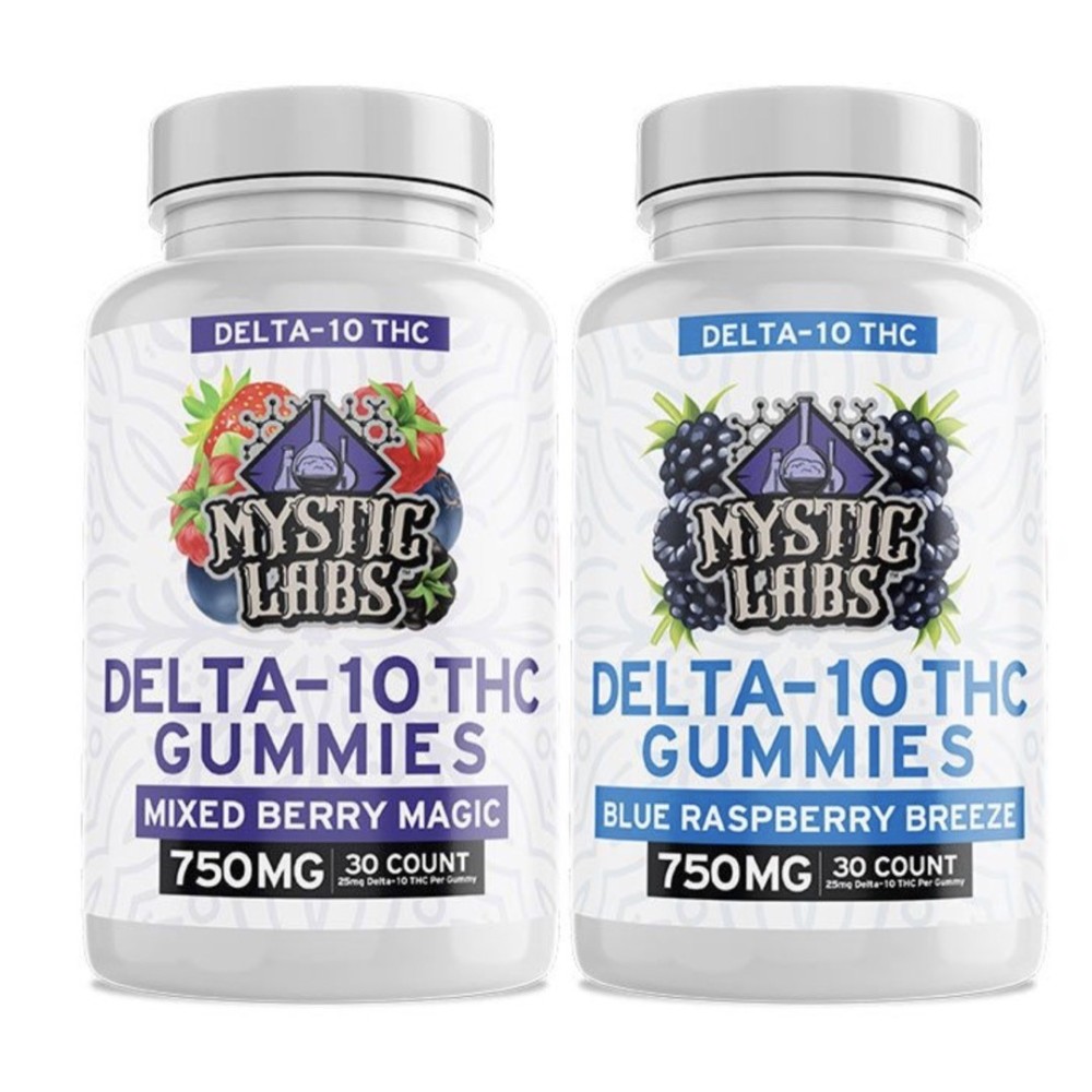 Mystic Labs D10 THC Gummies 750mg 30ct Jar
