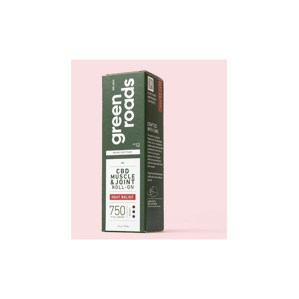 Green Roads 750MG CBD Heat Relief Muscle & Joint Roll On
