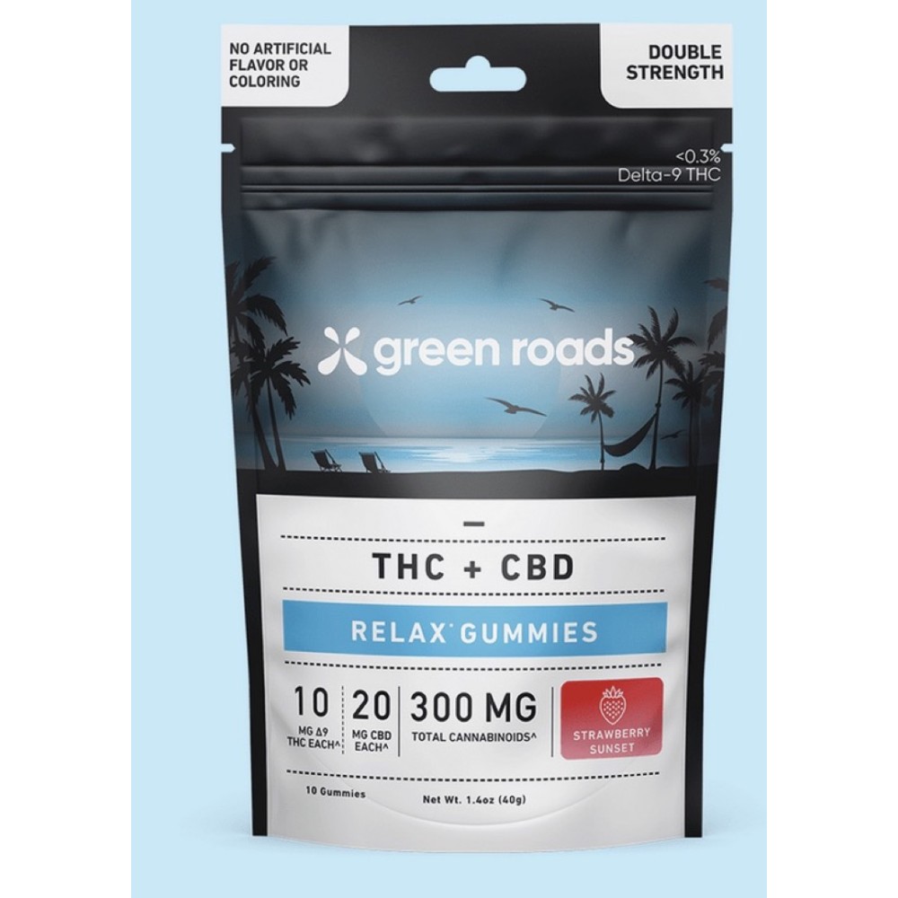Green Roads THC Relax Gummies 250MG 4PK
