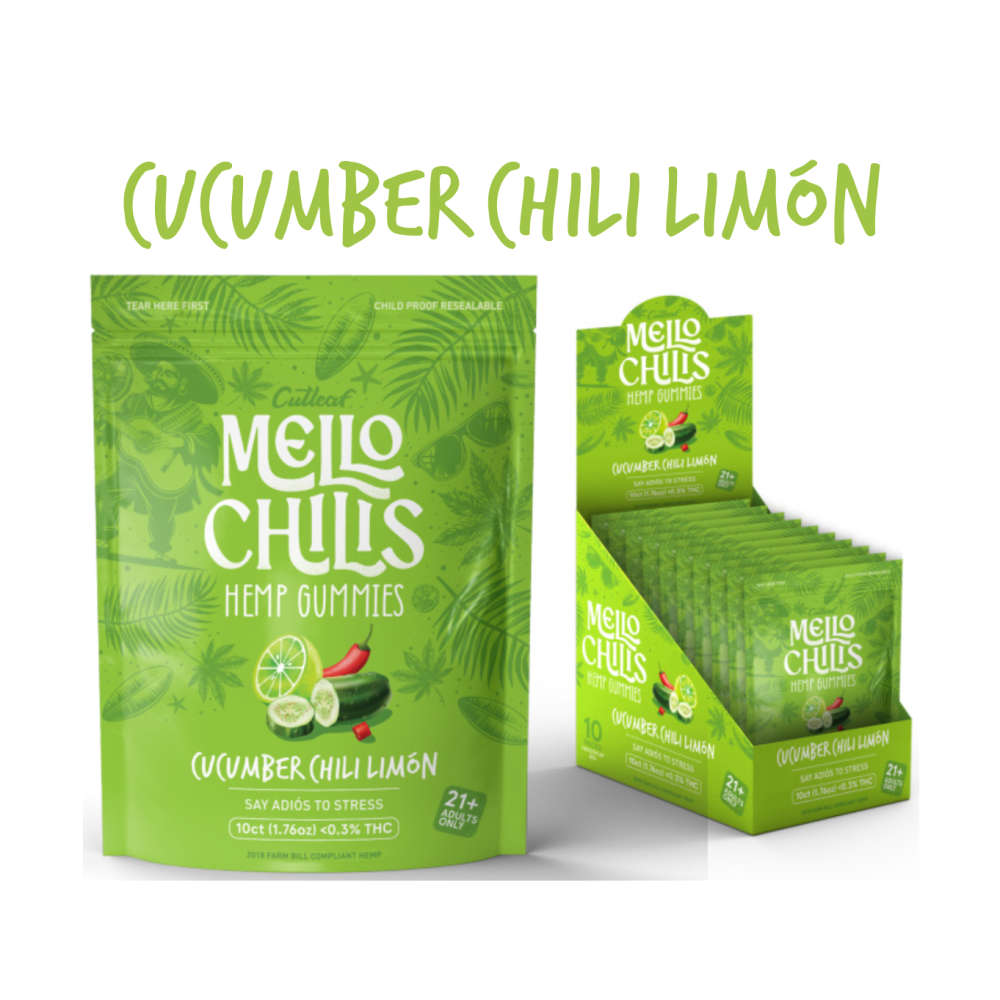 Mello Chillis Hemp Gummies Chili Lemon 10PK