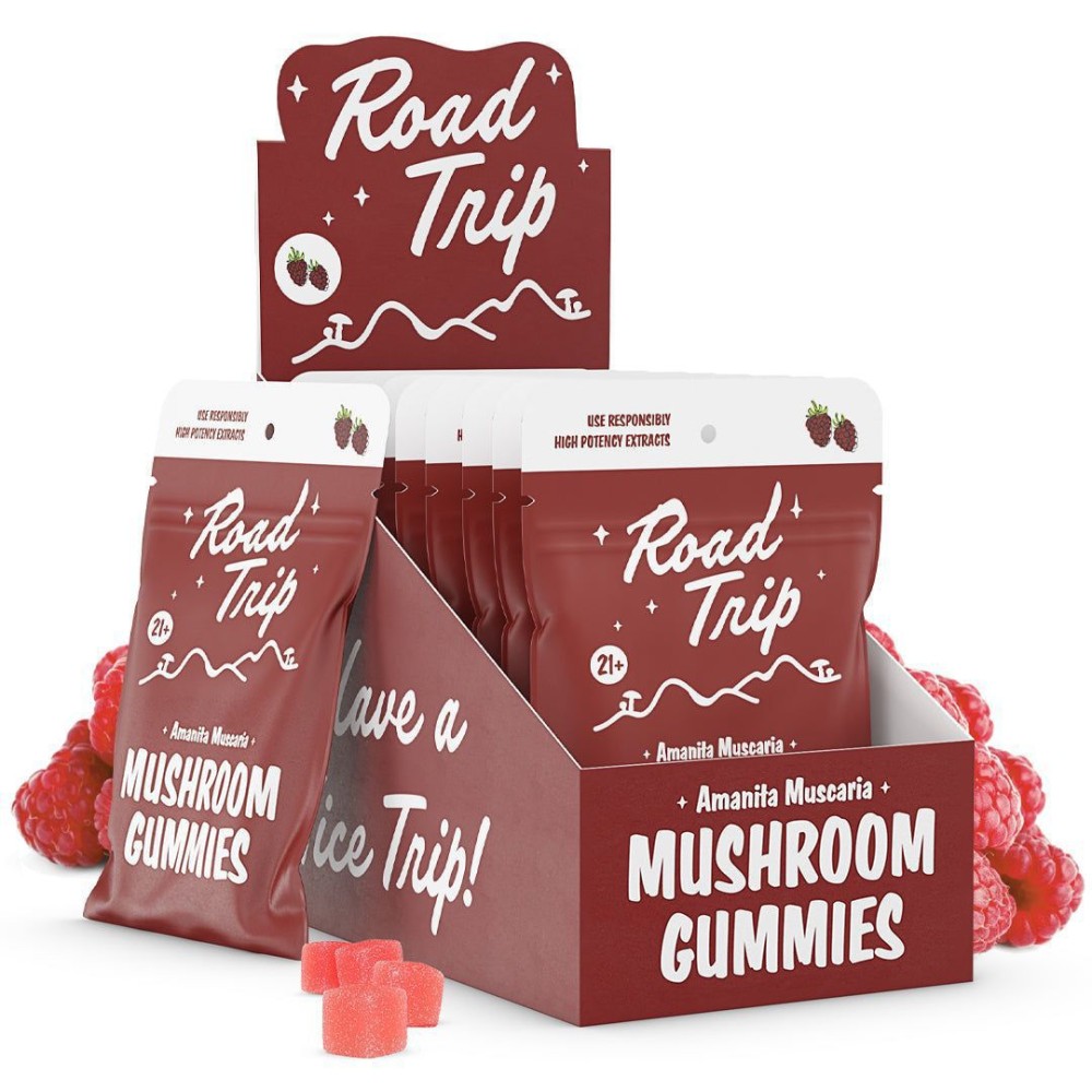 Road Trip Amanita Mushroom Gummies 8/10PK