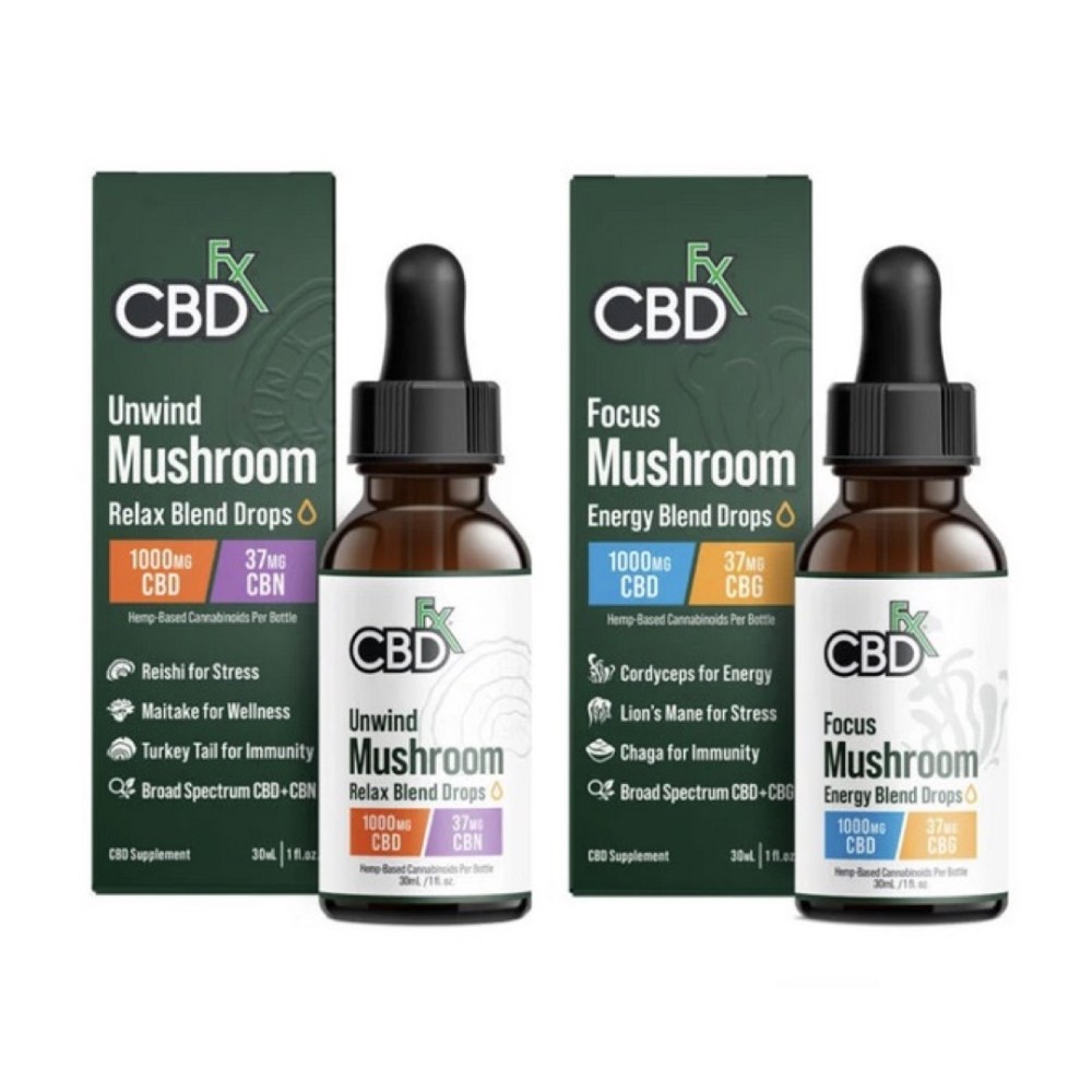 CBDFX CBD Oil Mushroom CBD + CBG 2000MG