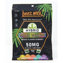 Beezwax Gummy 50MG/10PK Trop Rainbow