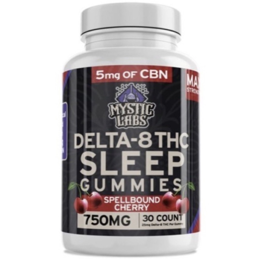 Mystic Labs Delta 8 Sleep Gummies 750mg 30ct Jar