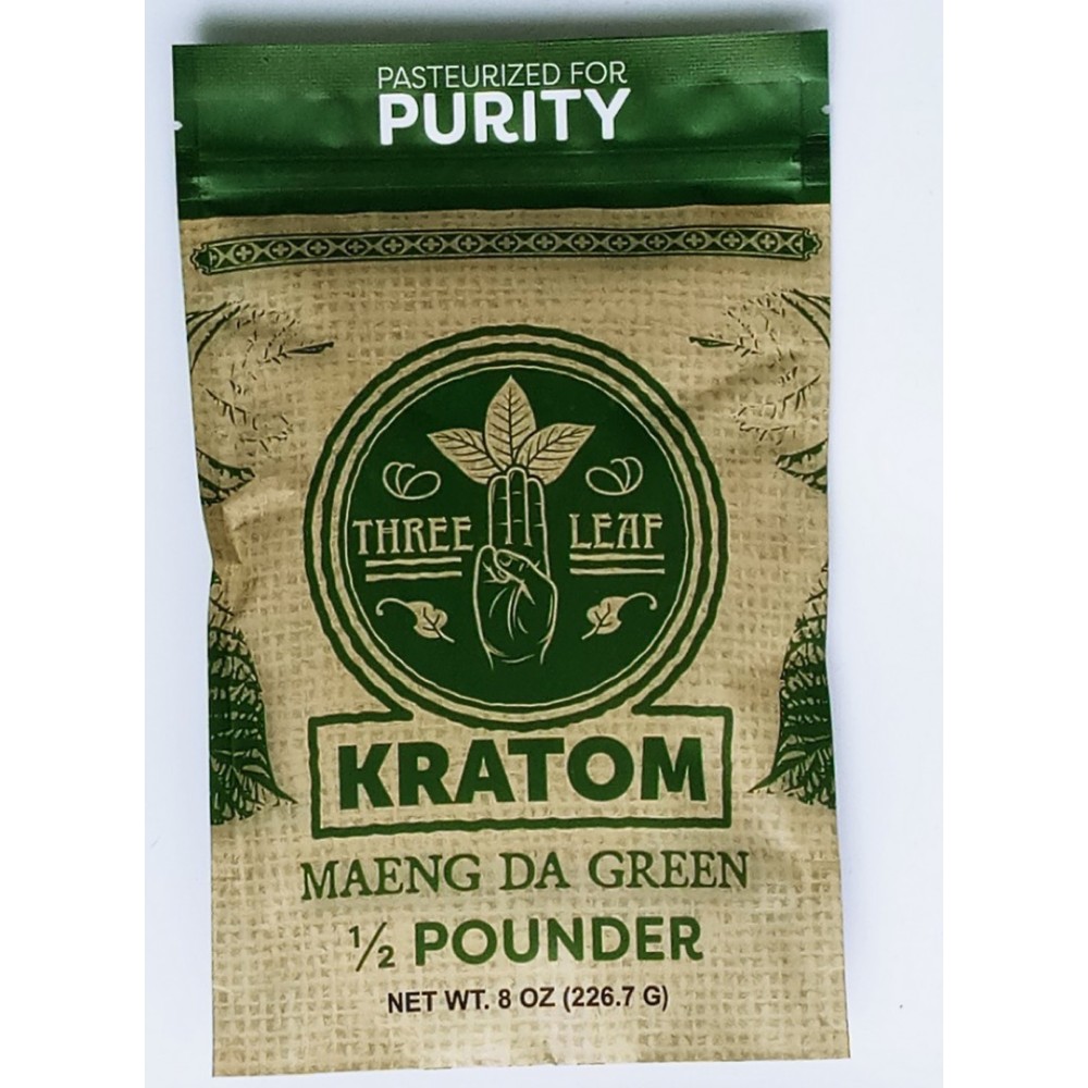 Three Leaf Kratom Powder M Da Green 8oz