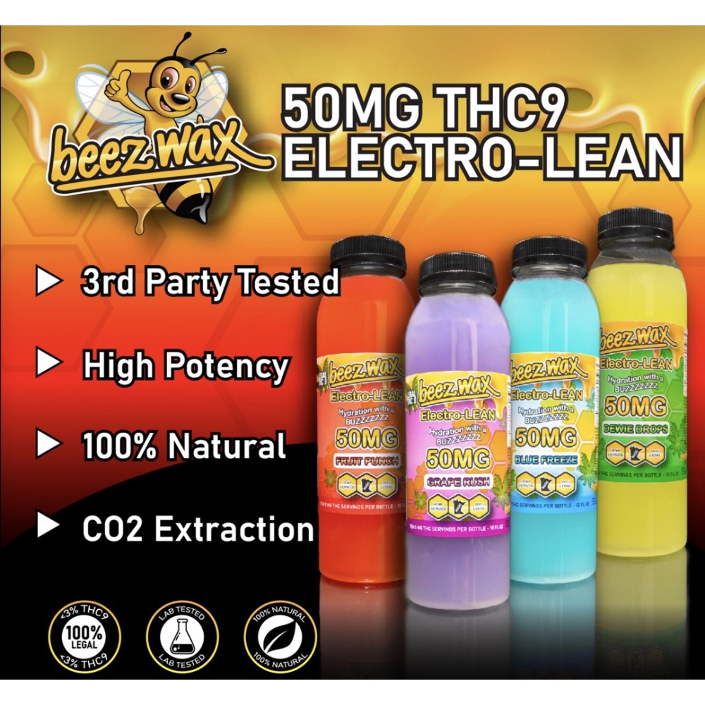 Beezwax D9 THC Electro Drinks 50mg