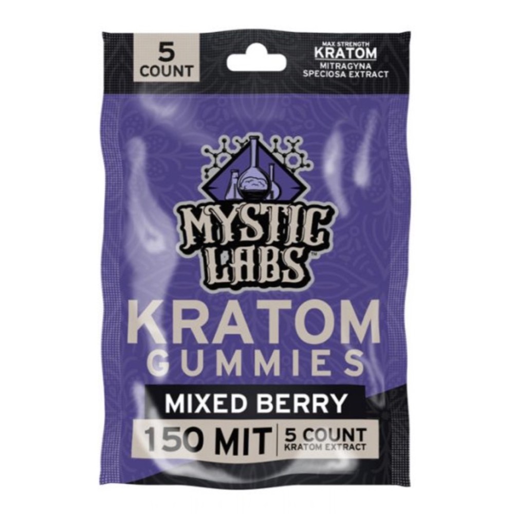 Mystic Labs Kratom MIT Gummies 150mg 6pk 5ct